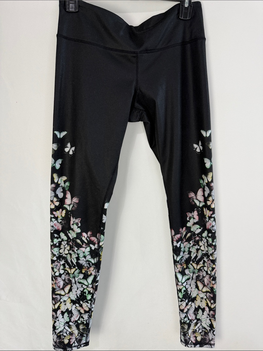 ALO BLACK BUTTERFLY LEGGINGS - Picture 2 of 7